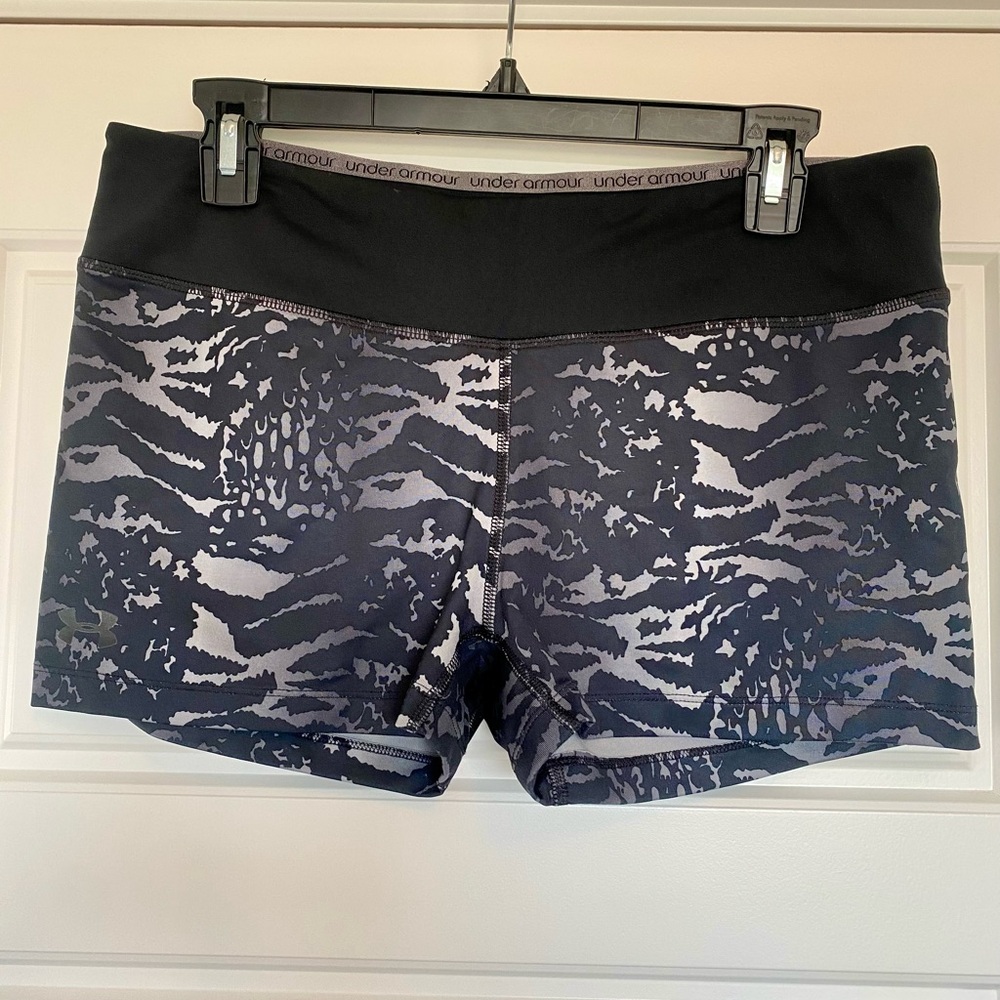 Under Armour Black and Gray Athletic Shorts